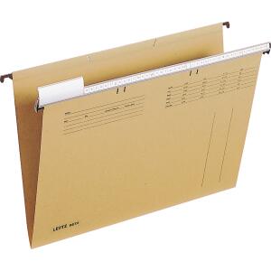 LEITZ Hängemappe nbraun Mit Schlitzstanzug oben am Vorder und R
