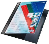 LEITZ Plastik Hefter schwarz A 4 PVCFolie Vorderdeckel...