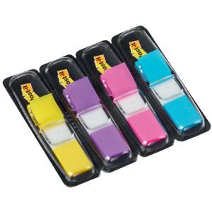 Post-it Index Mini Typ 683 - 11,9 x 43,2 mm, Leuchtfarben, 4 x 35 Streifen