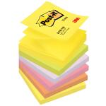 Post-it Haftnotiz Z-Notes Neon - 76 x 76 mm, neonfarben,...