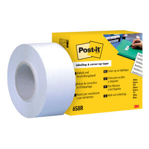 Post-it Abdeck- und Beschriftungsband, 17,7 m x 25 mm, Schachtel mit 1Nachfüllrolle