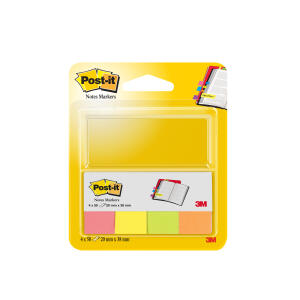 Post-it Page Marker - 20 x 38 mm, Ultrafarben, 4x 50 Streifen