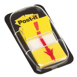 Post-it Index Symbole Ausrufezeichen - 25,4 x 43,2 mm, 50 Streifen
