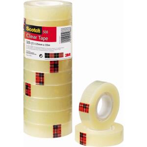 Klebefilm 15mmx33m transparent SCOTCH 5081533 10RL