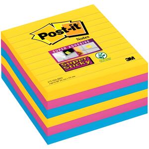 Post-it Haftnotiz 101 x 101 mm, liniert, 6x 90 Blatt