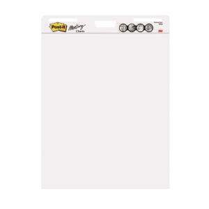 Post-it SuperSticky Flipchart-Block Meeting Chart - 63,5 cm x 76,2 cm, blanko, 90 g/qm, 30 Blatt