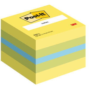Post-it Haftnotiz-Würfel Mini - 51 x 51 mm, limone