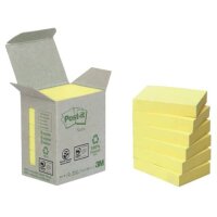 Post-it Recycling Notes - 38 x 51 mm, pastellgelb, 6 x...