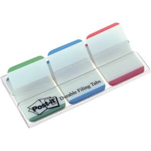 Post-it Index STRONG - 25,4 x 38 mm, sortiert, Etui à 3x 22 Streifen