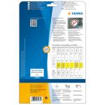 Herma Etiketten ablösbar Ø 30 mm Folie weiss wetterfest 20 Bl 960 Etik. LaserCopy