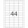 Herma Etiketten ablösbar 48,3 x 25,4 mm Folie weiss wetterfest 20 Bl 880 Etik. LaserCopy