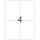 Herma Etiketten stark haftend 105 x 148 mm Folie weiss wetterfest 20 Bl 80 Etik. LaserCopy