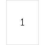 Herma Etiketten ablösbar 210 x 297 mm Folie weiss wetterfest 20 Bl 20 Etik. LaserCopy