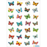 Herma Sticker MAGIC Tiere Schmetterlinge beglimmert 1 Bl