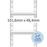 Herma Computeretiketten, perma 101,6 x 48,4 mm weiss 3000 Etik. Quer