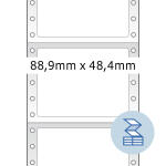 Herma Computeretiketten, permanent 88,9 x 48,4 mm weiss...
