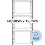 Herma Computeretiketten, permanent 68,58 x 35,7 mm weiss...