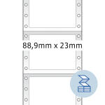 Herma Computeretiketten , permanent 88,9 x 23 mm weiss...
