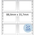 Herma Computeretiketten, permanent 88,9 x 35,7 mm weiss...