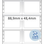 Herma Computeretiketten , permanent 88,9 x 48,4 mm weiss...
