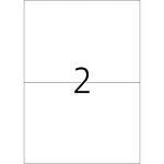 Herma Etiketten für Outdoor stark haftend 210 x 148 mm weiss Folie wetterfest 40 Bl 80 Etik. LaserCopy
