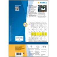 Herma Etiketten für Outdoor stark haftend 210 x 297 mm weiss Folie wetterfest 40 Bl 40 Etik. LaserCopy