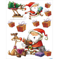 Herma Fensterbild Folie selbsthaftend und wieder ablösbar ca. A4 Größe Weihnachten Nikolaustag 1 Bl 8 Stück