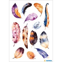 Herma Sticker MAGIC Tiere Federschmuck Jewel 1 Bl