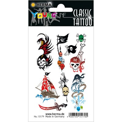 Herma Tattoo Classic Transferfolie Pirates 1 Bl 9 Tattoos