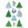 Herma Sticker DECOR Weihnachten Weinhachtswinterwald 3 Bl