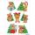 Herma Sticker DECOR Weihnachten Weihnachtsbären 3 Bl