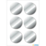 Herma Etiketten Ø 32 mm silber 3 Bl 18 Etik....