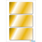 Herma Etiketten 34 x 67 mm gold 3 Bl 9 Etik....