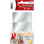 Herma Etiketten 34 x 67 mm silber 3 Bl 9 Etik....