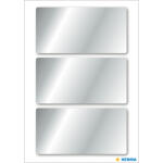 Herma Etiketten 34 x 67 mm silber 3 Bl 9 Etik....