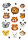 Herma Sticker MAGIC Tiere Tiergesichter Transpuffy 1 Bl