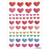 Herma Sticker MAGIC Love Fröhliche bunte Herzen...