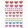 Herma Sticker MAGIC Love Fröhliche bunte Herzen Transpuffy 1 Bl