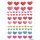 Herma Sticker MAGIC Love Fröhliche bunte Herzen Transpuffy 1 Bl