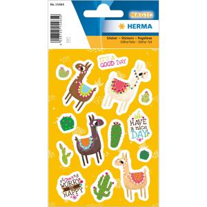 Herma Sticker Das Lama, Glitterfolie