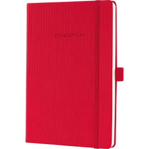 SIGEL Notizbuch Conceptum ca. DIN A5 kariert rot 97 Bl.