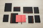 SIGEL CO660 Notizbuch Conceptum - zweifarbig - kariert - ca. A4 - schwarz/rot - Hardcover - 194 Seiten - PEFC-zertifiziert