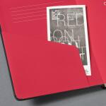 SIGEL CO660 Notizbuch Conceptum - zweifarbig - kariert - ca. A4 - schwarz/rot - Hardcover - 194 Seiten - PEFC-zertifiziert