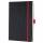 Notizbuch Conceptum liniert - ca. A5 schwarz/rot Hardcover 194 Seiten