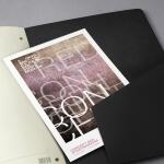 SIGEL CO801 Notizblock Conceptum - Uni - liniert - ca. A4 - schwarz - Hardcover - 120 Seiten - PEFC-zertifiziert