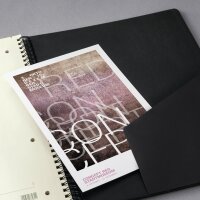 SIGEL CO820 Spiralblock Conceptum - Uni - kariert - ca. A4 - schwarz - Hardcover - 160 Seiten - PEFC-zertifiziert