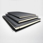 SIGEL CO821 Spiralblock Conceptum - Uni - liniert - ca. A4 - schwarz - Hardcover - 160 Seiten - PEFC-zertifiziert