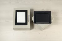 SIGEL CO840 Spiralblock Conceptum - Uni - kariert - ca. A4 - schwarz - Hardcover - 160 Seiten - PEFC-zertifiziert - versetzbares Register