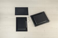 SIGEL CO840 Spiralblock Conceptum - Uni - kariert - ca. A4 - schwarz - Hardcover - 160 Seiten - PEFC-zertifiziert - versetzbares Register