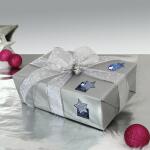 SIGEL CS115 Weihnachts-Sticker auf Rolle - 200 Sticker - 43 x 35 mm - Christmas Mix - silber